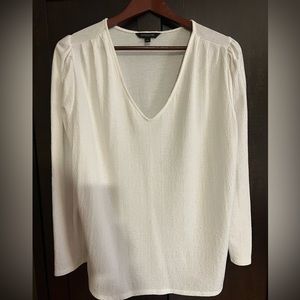 L Banana Republic white blouse